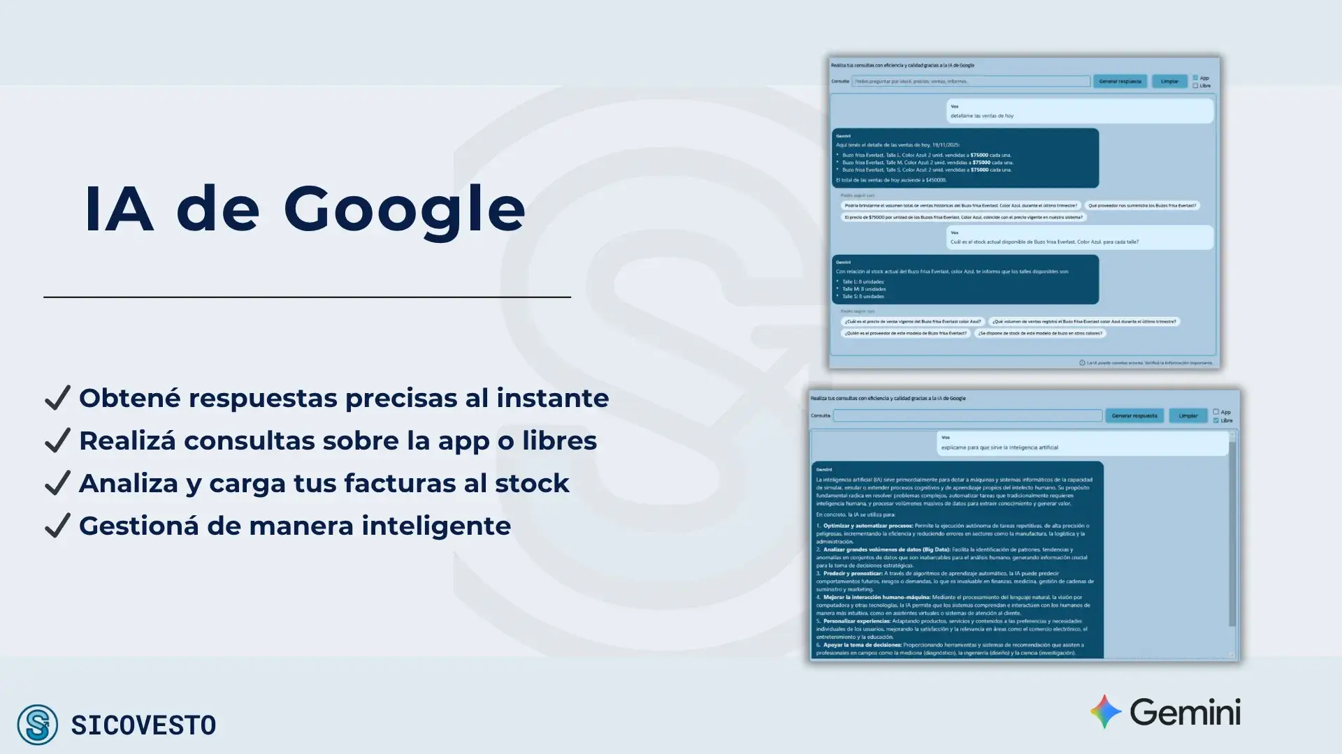IA de Google integrada