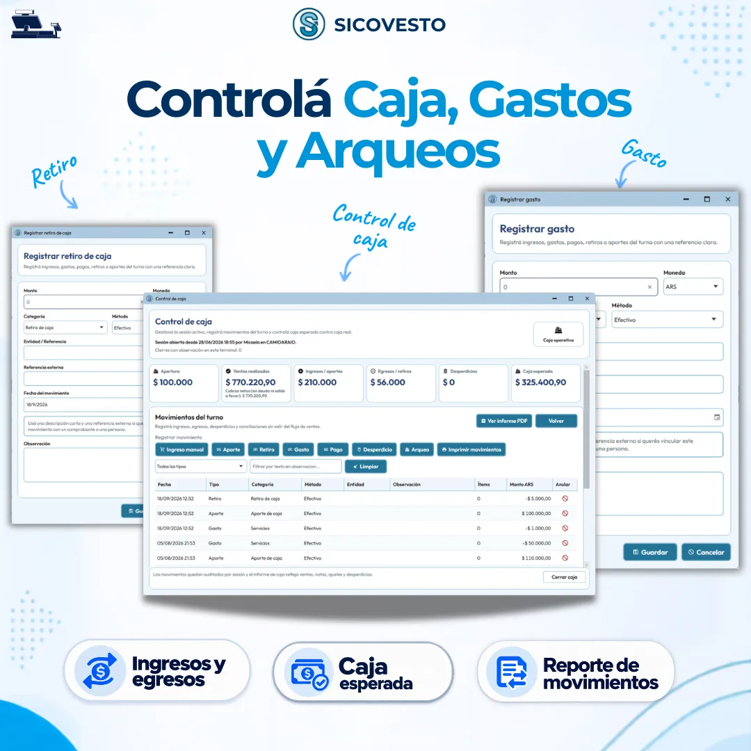 Caja por vendedor