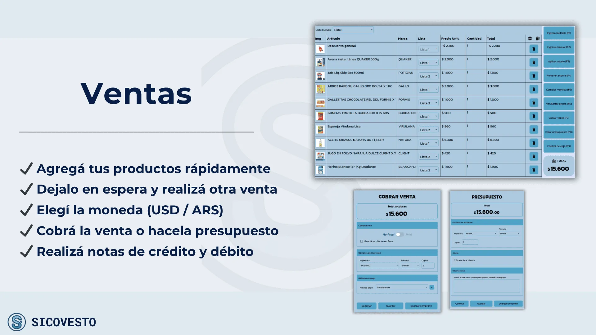 Ventas en segundos