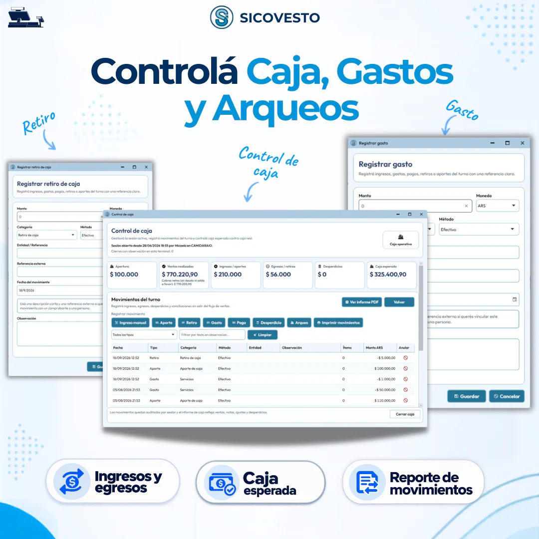 Caja por turno